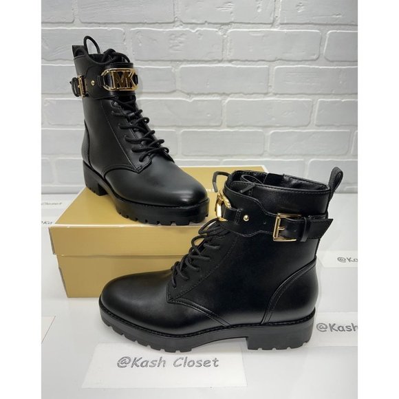 New Michael kors boots Kincaid Lace up boots - Black Various sizes available - Picture 1 of 8